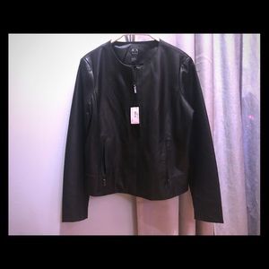 Large Armani Exchange leather jacket